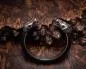 Preview: tainless steel leather Wolf bangle